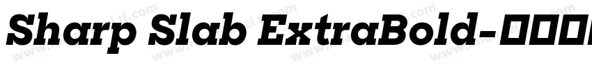 Sharp Slab ExtraBold字体转换